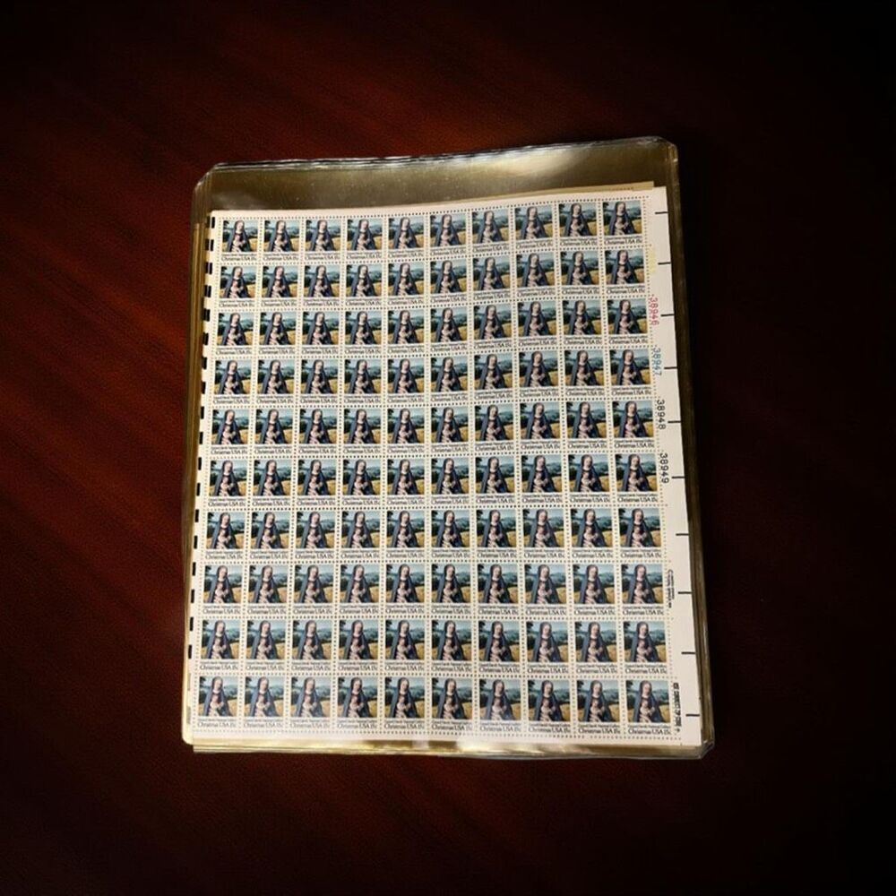 MNH Scott #1799 Madonna & Child Stamps 15 Cent Stamp Sheet of 100 Stamps